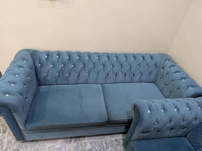 Chesterfield Sofa Set 5 Seater 3+1+1