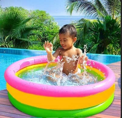Splashy Fun in the Rainbow Pool