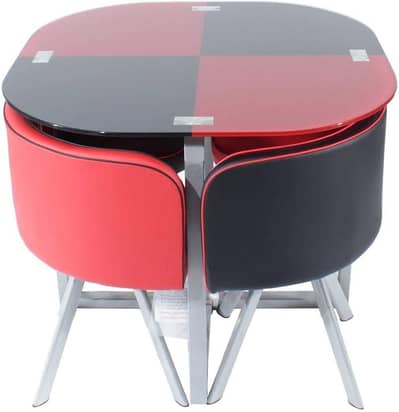 beautiful & compact 4 chairs dinning set