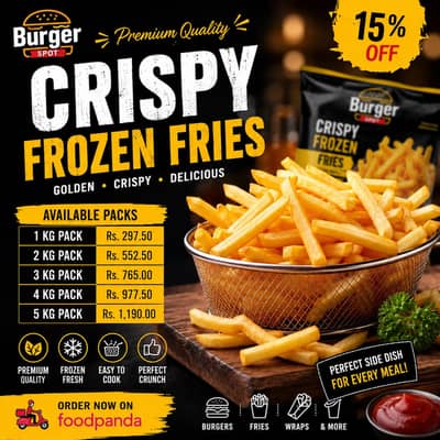  BURGER SPOT – FROZEN FRIES SPECIAL OFFER! 