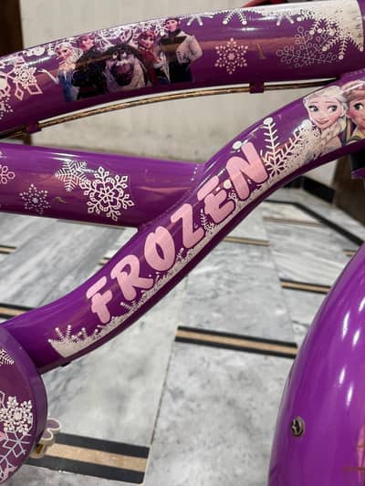 Purple Disney Frozen Theme Imported Kids Bicycle