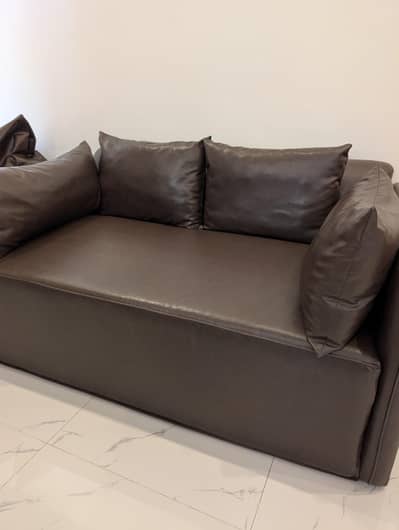2 Seater Modern Brown Sofa on Sale