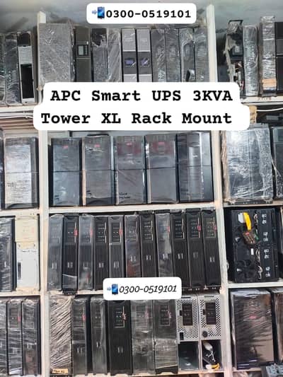 APC SMART UPS 3KVA Rack Mount, XL & TOWER Fresh Stock Available
