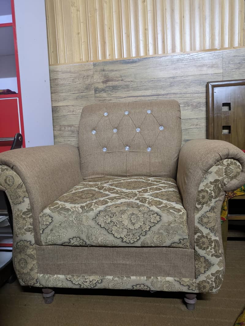wooden sofas with table 2