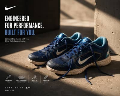 NIKE BLUE SHOE OR GYM AND ATHLETES !