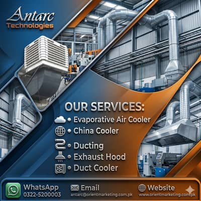 evaporative air cooler/ china cooler/ Ducting/ exhaust hood/ duct cool