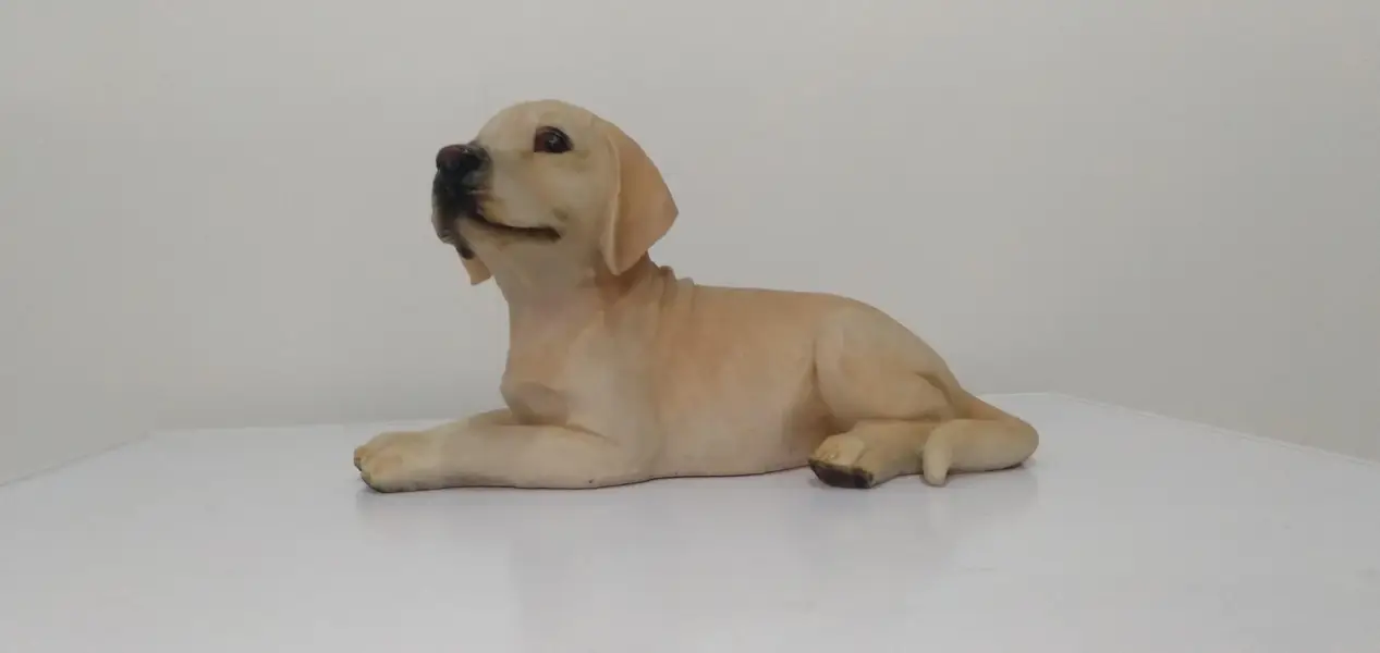 Labrador Puppy Showpiece | Realistic Dog Figurine | home Decor