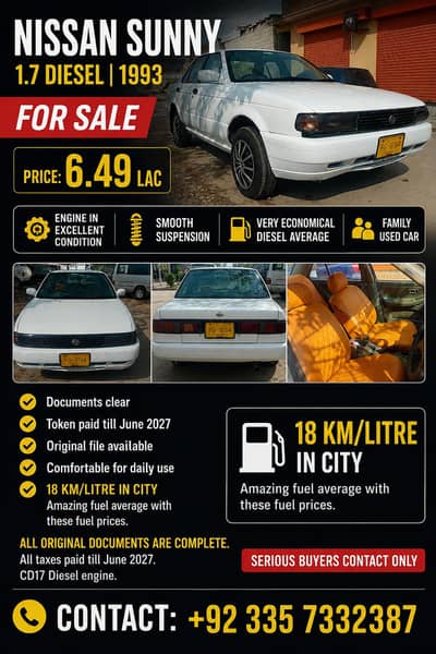 Nissan Sunny 1.7 Diesel 1993