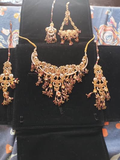 Elegant Artificial Bridal Jewelry set, Necklace, Earrings, jhomer,Tika