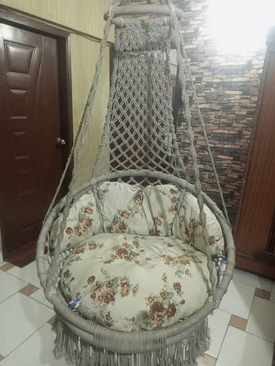 Luxury Macrame Hanging Swing Chair for Sale almost new Almost new