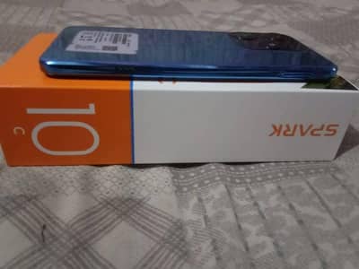 Tecno Spark 10C sale 4+128 back colour box with original adupter