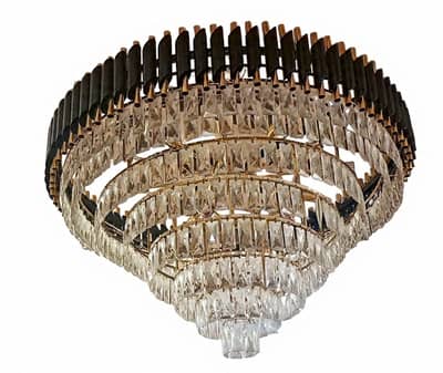 5-tier modern crystal chandelier