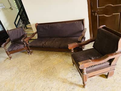 Five Seater Sofa Set Full Wooden
