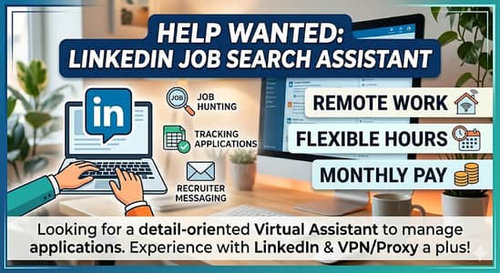 Virtual Assistant for LinkedIn Job Search & Application Management