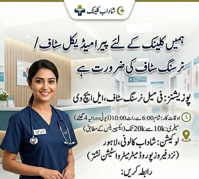 Nursing Staff | Paramedic Staff | Clinical Assistant | LHV Required