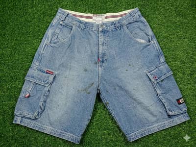  Ecko Unltd. Hip Hop Denim Cargo Shorts 