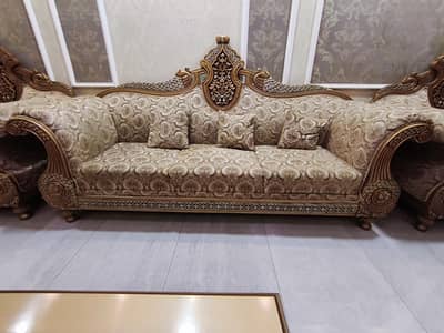 sofa set and table set