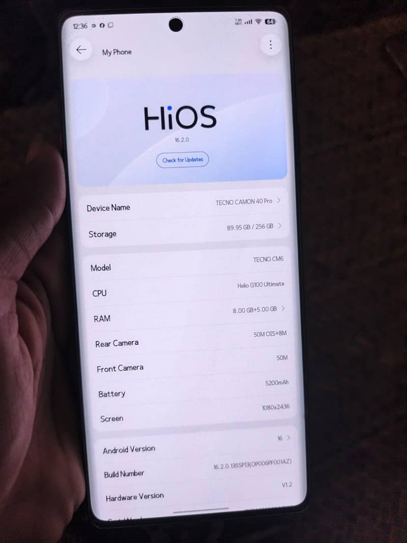 Tecno CAMON 40 Pro 6