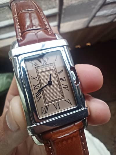 Emporio Armani tank unisex watch