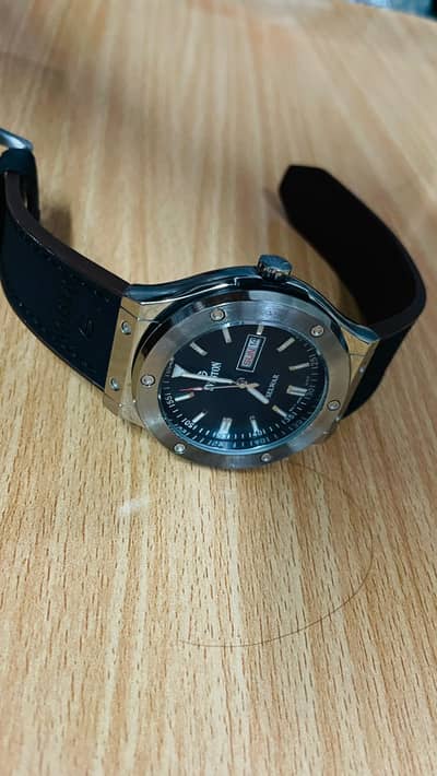 ⌚ Premium Seiyar Men's Analog Watch – Elegant Black Dial & Leather Str