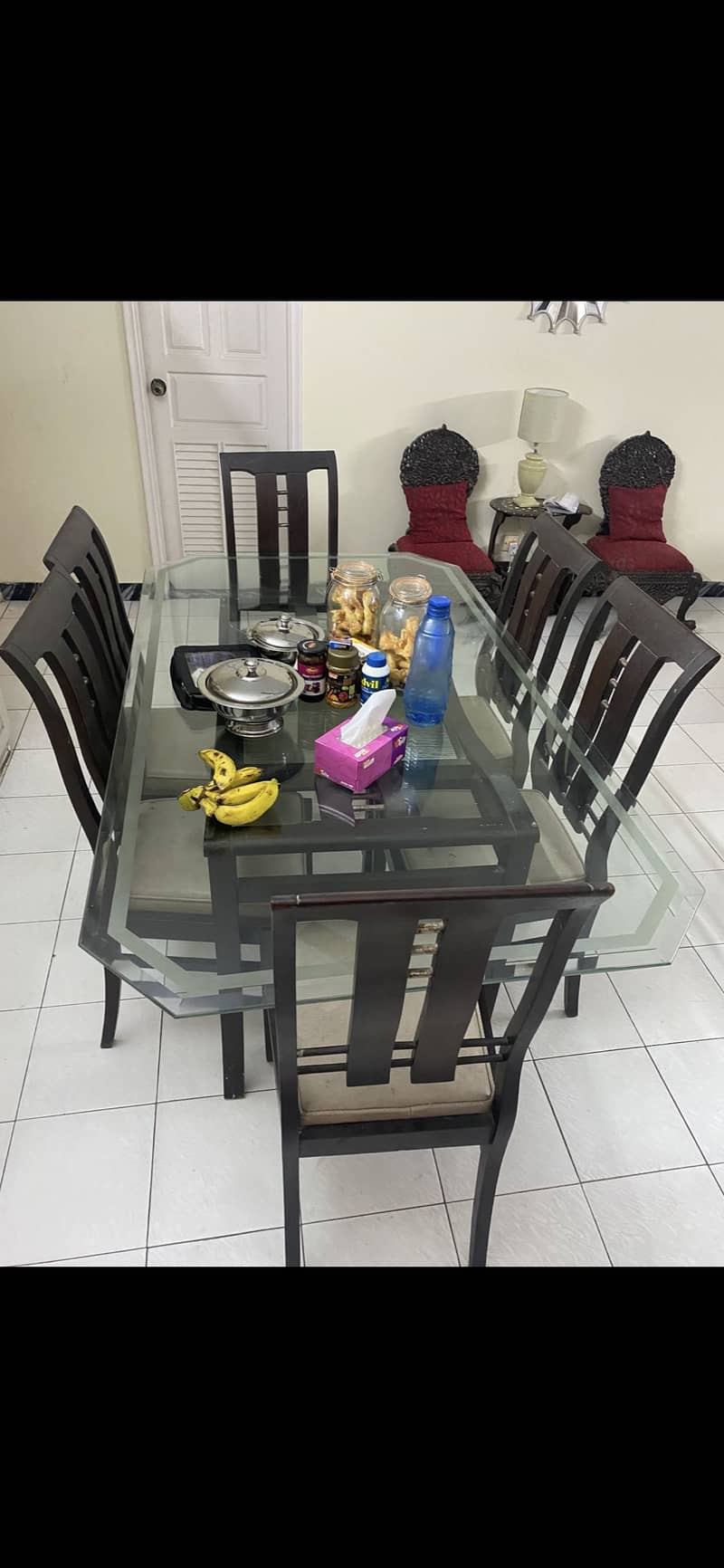 Dining table with 6 chairs 2