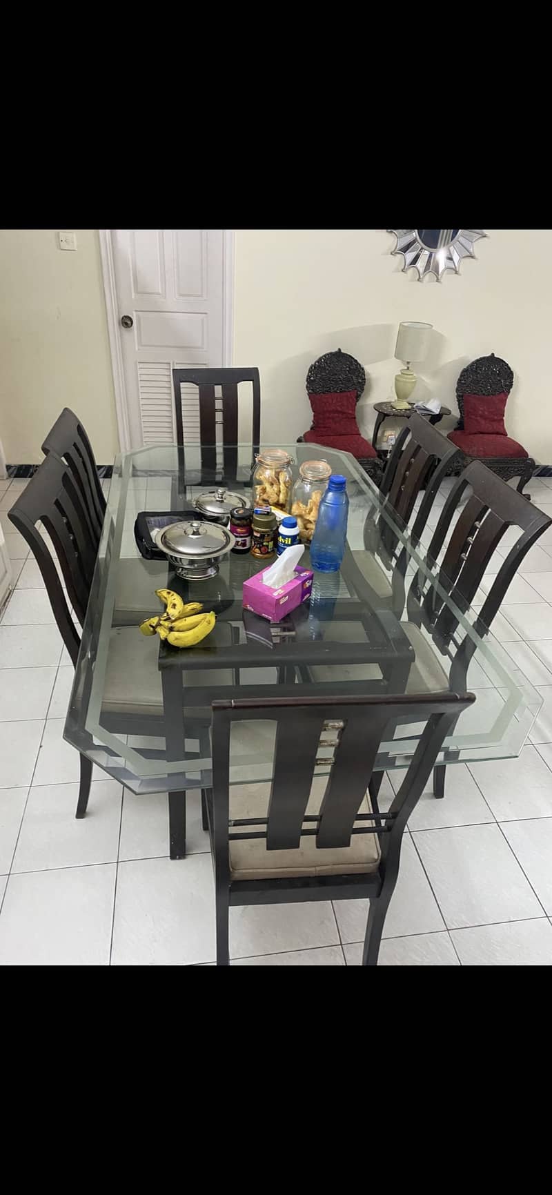Dining table with 6 chairs 3