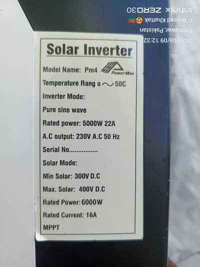  Solar Inverter PM4 For Sale R's 28000