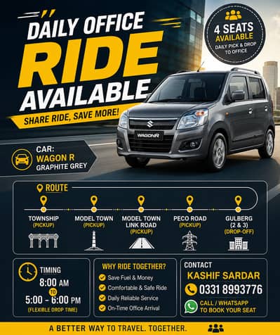 Office Pick & Drop Lahore