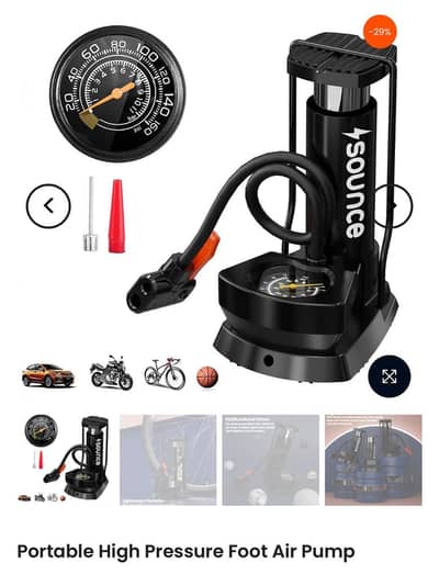 Portable High Pressure Foot Air Pump