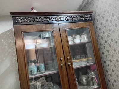showcase for crockery items. good condition