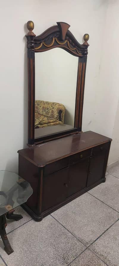 wooden bedroom dressing