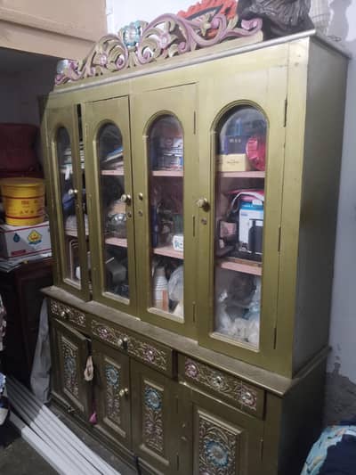 Elegant wooden showcase