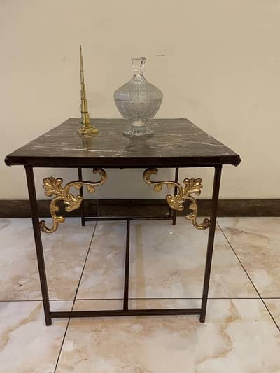 legant Marble-Style Side Table / End Table
