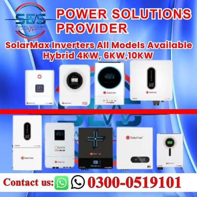 ​SolarMax Hybrid Inverters 4KW, 6KW, 10KW - Orion & Onyx All Models