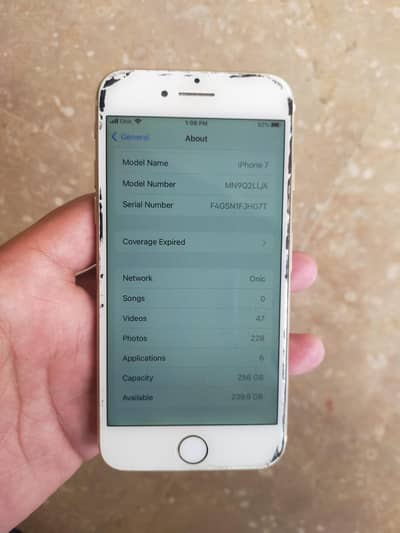 Apple iPhone 7 for sale 256gb pta approved fixed price