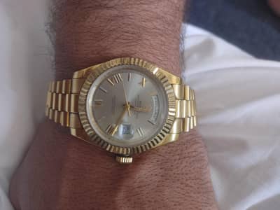 Rolex Day-Date Replica | Gold Plated | Working