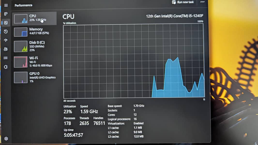 Dynabook 12th Gen p processor 6