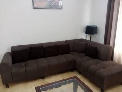 Modern L Shape Sofa Set with  pure chinioti Center Table Slightly Used