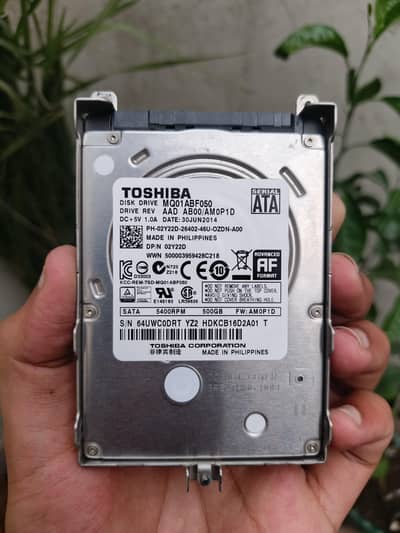 Toshiba 500GB PC Hard Drive - 100% Health
