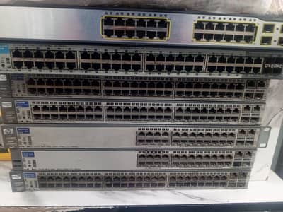 hp and Cisco 100mbs and giga switchs available