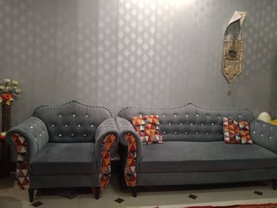 Gray colour sofa set