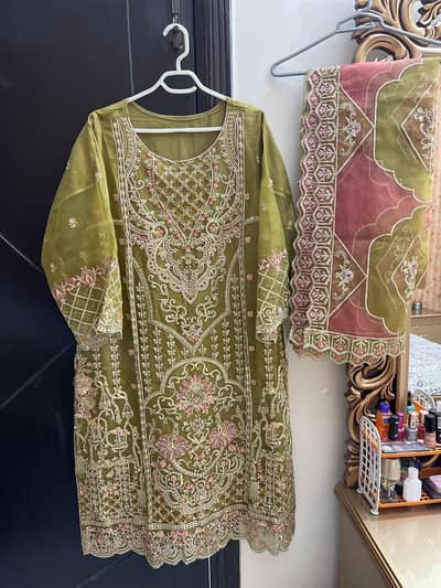 Shirt with sharara