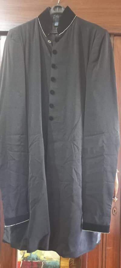 black premium sherwani Large
