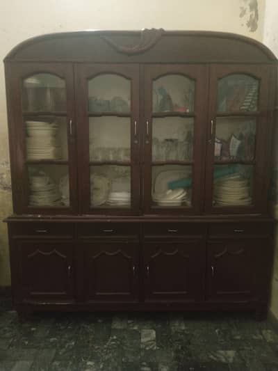 Pure wood second hand showcase