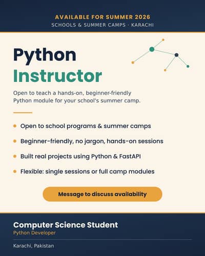 Python Programming Language Instructor