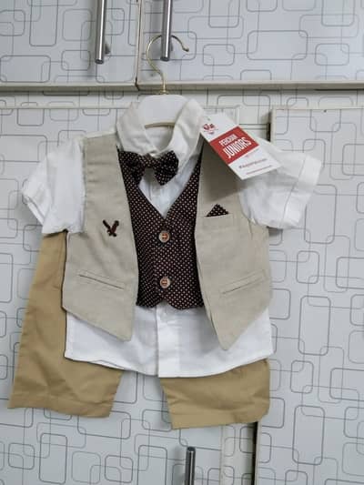 Nicker shirt cotton brown dotted