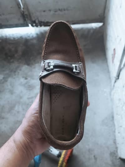 Zara men brown loafers  size 42