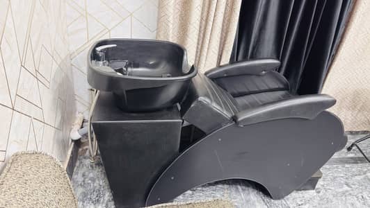 Salon wash basin and trolley for sale