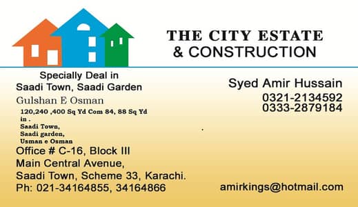 120, 240, 400 Sq Yd Plot For Sale Purchase in Saadi Town And Saadi Garden Scheme 33