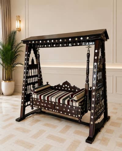Luxury Chinnioti Wooden Jhoola (Swing)-Solid Wood Excellent Condition